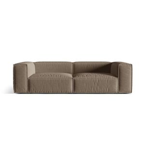 Canapea 4 locuri, Nuria-215, Micadoni Home, 250x110x72 cm, tesatura structurata chenille, cappuccino imagine