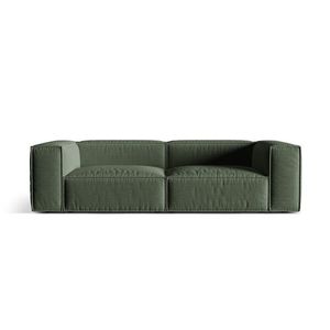 Canapea 4 locuri, Nuria-215, Micadoni Home, 250x110x72 cm, tesatura structurata chenille, verde moss imagine