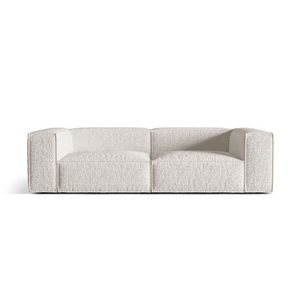Canapea 4 locuri, Nuria-260, Micadoni Home, 250x110x72 cm, tesatura boucle, gri bej melange imagine