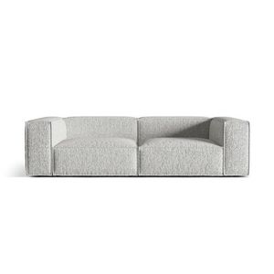 Canapea 4 locuri, Nuria-260, Micadoni Home, 250x110x72 cm, tesatura boucle, argintiu imagine