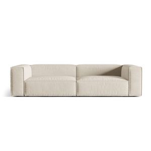 Canapea 5 locuri, Nuria-88, Micadoni Home, 290x110x72 cm, catifea, bej imagine