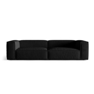 Canapea 5 locuri, Nuria-88, Micadoni Home, 290x110x72 cm, catifea, negru imagine