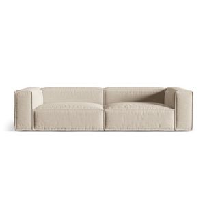 Canapea 5 locuri, Nuria-215, Micadoni Home, 290x110x72 cm, tesatura structurata chenille, bej imagine