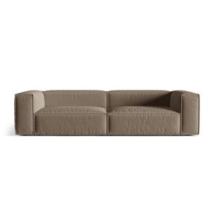 Canapea 5 locuri, Nuria-215, Micadoni Home, 290x110x72 cm, tesatura structurata chenille, cappuccino imagine