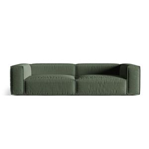 Canapea 5 locuri, Nuria-215, Micadoni Home, 290x110x72 cm, tesatura structurata chenille, verde moss imagine