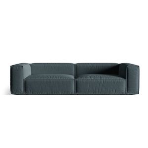 Canapea 5 locuri, Nuria-215, Micadoni Home, 290x110x72 cm, tesatura structurata chenille, petrol inchis imagine