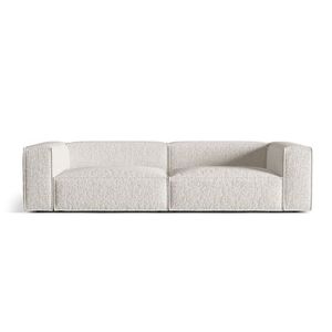 Canapea 5 locuri, Nuria-260, Micadoni Home, 290x110x72 cm, tesatura boucle, gri bej melange imagine