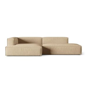 Coltar modular stanga 4 locuri, Nuria-88, Micadoni Home, 312x147x72 cm, catifea, bej nude imagine