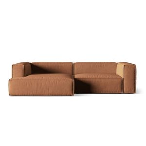 Coltar modular stanga 4 locuri, Nuria-88, Micadoni Home, 292x147x72 cm, catifea, miere imagine