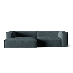Coltar modular stanga 4 locuri, Nuria-215, Micadoni Home, 292x147x72 cm, tesatura structurata chenille, petrol inchis imagine