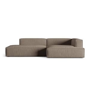 Coltar modular dreapta 4 locuri, Nuria-88, Micadoni Home, 312x147x72 cm, catifea, gri beton imagine