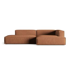 Coltar modular dreapta 4 locuri, Nuria-88, Micadoni Home, 312x147x72 cm, catifea, miere imagine