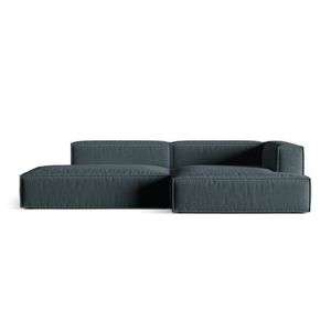 Coltar modular dreapta 4 locuri, Nuria-215, Micadoni Home, 312x147x72 cm, tesatura structurata chenille, petrol inchis imagine