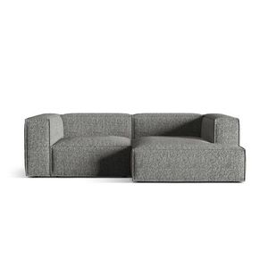 Coltar modular dreapta 3 locuri, Nuria-260, Micadoni Home, 252x147x72 cm, tesatura boucle, grafit imagine