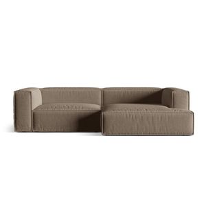 Coltar modular dreapta 4 locuri, Nuria-215, Micadoni Home, 292x147x72 cm, tesatura structurata chenille, cappuccino imagine