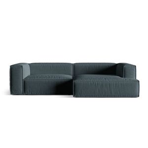 Coltar modular dreapta 4 locuri, Nuria-215, Micadoni Home, 292x147x72 cm, tesatura structurata chenille, petrol inchis imagine