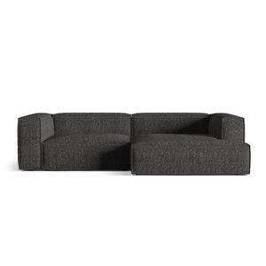Coltar modular dreapta 4 locuri, Nuria-260, Micadoni Home, 292x147x72 cm, tesatura boucle, antracit imagine