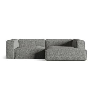 Coltar modular dreapta 4 locuri, Nuria-260, Micadoni Home, 292x147x72 cm, tesatura boucle, grafit imagine