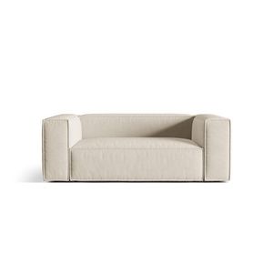 Canapea 2 locuri, Nuria-88, Micadoni Home, 170x110x72 cm, catifea, bej imagine