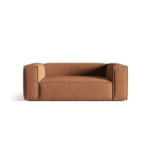 Canapea 2 locuri, Nuria-88, Micadoni Home, 170x110x72 cm, catifea, miere imagine