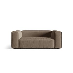 Canapea 2 locuri, Nuria-215, Micadoni Home, 170x110x72 cm, tesatura structurata chenille, cappuccino imagine