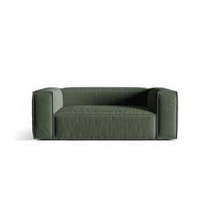Canapea 2 locuri, Nuria-215, Micadoni Home, 170x110x72 cm, tesatura structurata chenille, verde moss imagine
