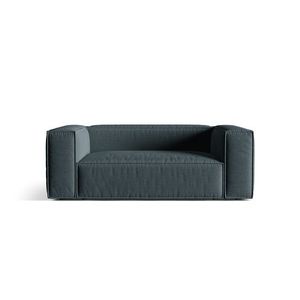Canapea 2 locuri, Nuria-215, Micadoni Home, 170x110x72 cm, tesatura structurata chenille, petrol inchis imagine