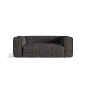 Canapea 2 locuri, Nuria-260, Micadoni Home, 170x110x72 cm, tesatura boucle, antracit imagine