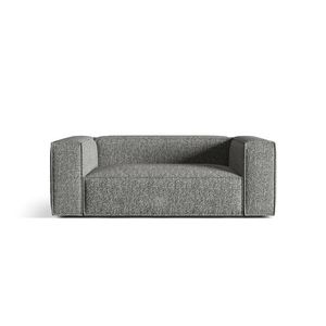 Canapea 2 locuri, Nuria-260, Micadoni Home, 170x110x72 cm, tesatura boucle, grafit imagine