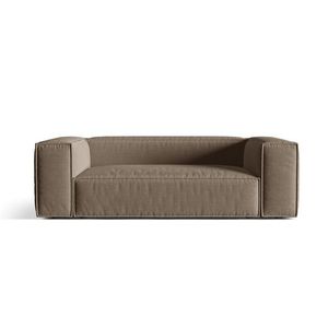 Canapea 3 locuri, Nuria-215, Micadoni Home, 210x110x72 cm, tesatura structurata chenille, cappuccino imagine