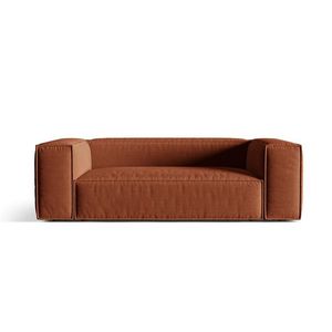 Canapea 3 locuri, Nuria-215, Micadoni Home, 210x110x72 cm, tesatura structurata chenille, caramiziu imagine