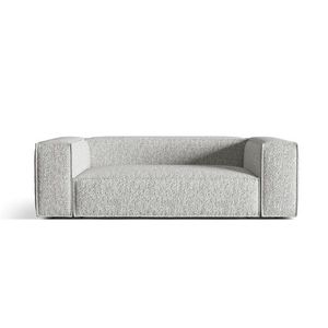 Canapea 3 locuri, Nuria-260, Micadoni Home, 210x110x72 cm, tesatura boucle, argintiu imagine