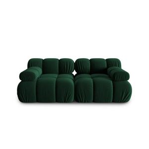 Canapea modulara 2 locuri, Bellis-51, Micadoni Home, 188x94x70 cm, catifea, verde bottle imagine