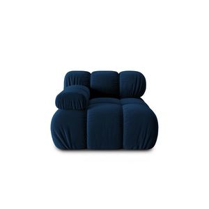 Modul stanga pentru canapea, 1 loc, Bellis-51, Micadoni Home, 94x94x70 cm, catifea, albastru regal imagine