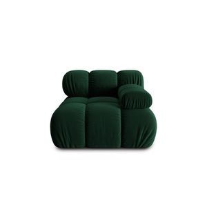 Modul dreapta pentru canapea, 1 loc, Bellis-51, Micadoni Home, 94x94x70 cm, catifea, verde bottle imagine