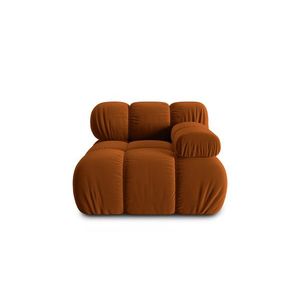 Modul dreapta pentru canapea, 1 loc, Bellis-51, Micadoni Home, 94x94x70 cm, catifea, teracota imagine