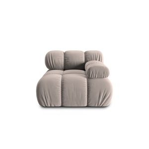 Modul dreapta pentru canapea, 1 loc, Bellis-51, Micadoni Home, 94x94x70 cm, catifea, cappuccino imagine