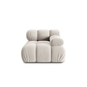 Modul dreapta pentru canapea, 1 loc, Bellis-51, Micadoni Home, 94x94x70 cm, catifea, bej inchis imagine