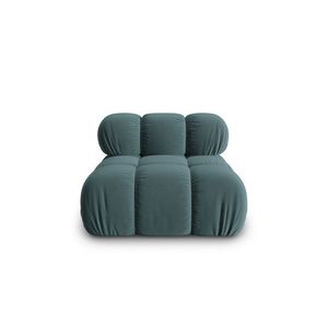 Modul pentru canapea, 1 loc, Bellis-51, Micadoni Home, 94x94x70 cm, catifea, turcoaz imagine