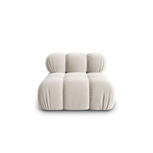 Modul pentru canapea, 1 loc, Bellis-51, Micadoni Home, 94x94x70 cm, catifea, bej inchis imagine