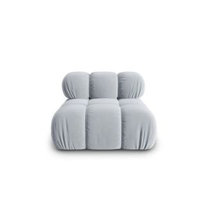 Modul pentru canapea, 1 loc, Bellis-51, Micadoni Home, 94x94x70 cm, catifea, albastru deschis imagine