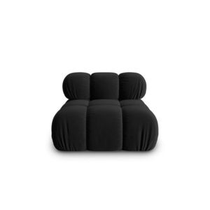 Modul pentru canapea, 1 loc, Bellis-51, Micadoni Home, 94x94x70 cm, catifea, negru imagine