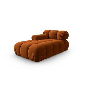 Sezlong living stanga 1 loc, Bellis-51, Micadoni Home, 155x94x70 cm, catifea, teracota imagine