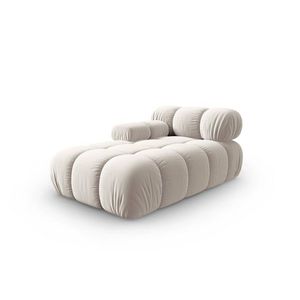 Sezlong living stanga 1 loc, Bellis-51, Micadoni Home, 155x94x70 cm, catifea, bej inchis imagine