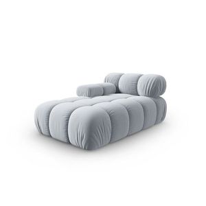 Sezlong living stanga 1 loc, Bellis-51, Micadoni Home, 155x94x70 cm, catifea, albastru deschis imagine