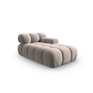 Sezlong living dreapta 1 loc, Bellis-51, Micadoni Home, 155x94x70 cm, catifea, cappuccino imagine
