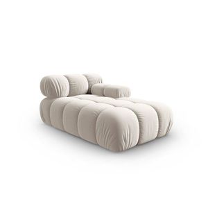 Sezlong living dreapta 1 loc, Bellis-51, Micadoni Home, 155x94x70 cm, catifea, bej inchis imagine