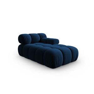 Sezlong living dreapta 1 loc, Bellis-51, Micadoni Home, 155x94x70 cm, catifea, albastru regal imagine