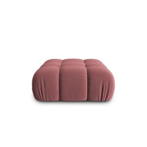Taburet, Bellis-51, Micadoni Home, 94x94x43 cm, catifea, roz imagine