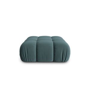 Taburet, Bellis-51, Micadoni Home, 94x94x43 cm, catifea, turcoaz imagine